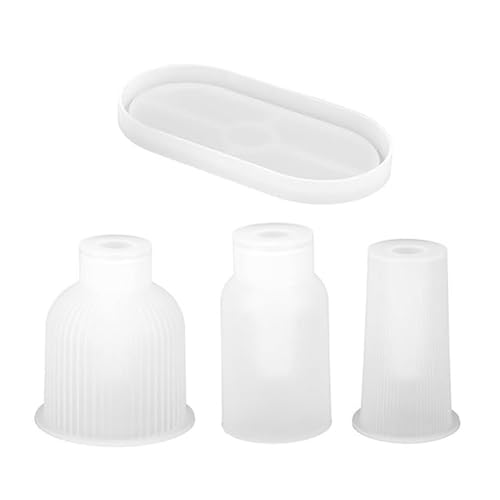 Set Von 4 Vase Silikonform Vase Epoxys Formen Vase Gussformen Kreative Blütenvase Formen Für Eine Schöne Ausstellung von Ldabrye