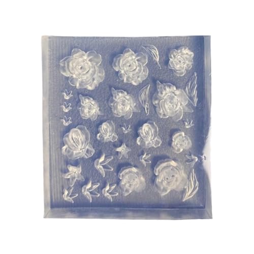 Silikon-Formen für Nagelverzierungen, zarte Form, kleines Zubehör, Bastelformen, Geschenk für Schönheitsbegeisterte, wiederverwendbare Nagelkunst-Silikonform von Ldabrye