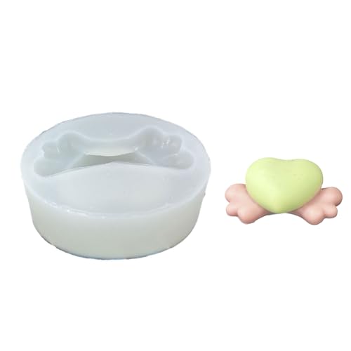 Silikonform mit Herzflügeln für handgefertigte Seife, Schokolade, Fondant, Geburtstagsform von Ldabrye