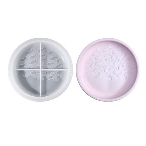 Silikonschale Formharzplatte Schimmelpilze Schimmelpilze Ozean Thema Crafting Formen Silikonstextur Für Die Herstellung Von Teller Geeignet von Ldabrye