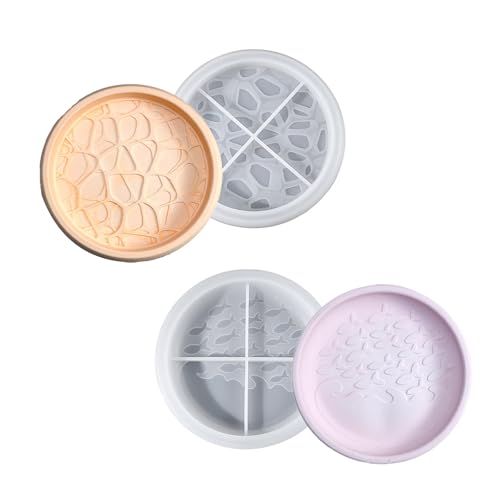 Silikonschale Formharzplatte Schimmelpilze Schimmelpilze Ozean Thema Crafting Formen Silikonstextur Für Die Herstellung Von Teller Geeignet von Ldabrye