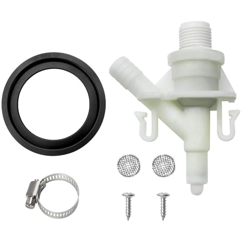 Stabile Plastik Toilettenwasserventile Ersatz Mit Dichtungen Und Filtern Förderer Für 300 Serie Pedale Flush Toiletten Toilettenventile von Ldabrye