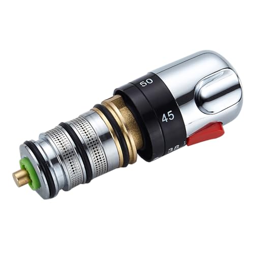Thermostatische Badmixer Fassungsdusche Für Ventilgriff Ersatzreparaturpatronen Kit Heiße Und Kaltes Wasser Mischung Val Ve Für Wasserhahn Dusche von Ldabrye