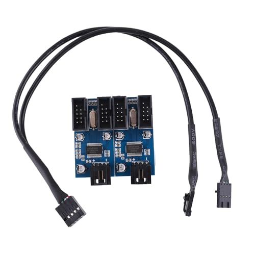 USB 9pin Erweiterungskarte Stecker 1 Bis 2/4 Buchse Verlängerungskabel Adapter Platine 2 0 HUB Hub Für Desktop Motherboard von Ldabrye