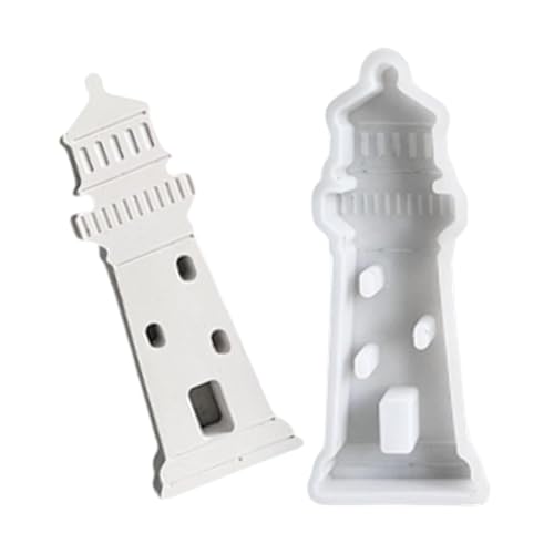 Wiederverwendbare Leuchtturm-Silikonform für Harze, Heimdekoration, Seifenherstellung, Heimwerker-Projekte, Heimdekoration, Leuchtturm-Form von Ldabrye