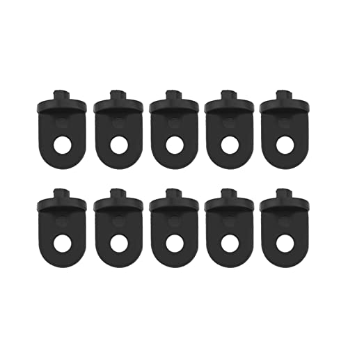 10 pcs Kunststoff Gewächshaus Haken Hochleistungskleiderbügel Blütenstütze Clips für Rebepflanzen hängen Körbe Pots Schwarzgrün 3x2cm (Schwarz) von Ldafava