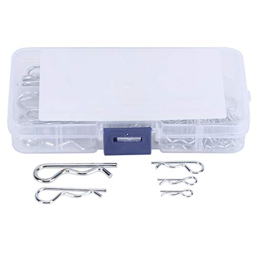 100pcs R Cotter Pins Traktorstift Clips Sortiment Kit Kohlenstoffstahlverbesserungsclip -Set mit Aufbewahrungsbox für Automobilmechanik Workshop 100pcs R Cotter Pins Traktorstift Clips Sortiment Kit Kohlenstoffstahlverbesserungsclip -Set mit Aufbewahrungsbox für Automobilmechanik Workshop von Ldafava