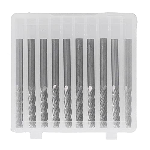 10pcs 4 Flötenmahlen Cutter ohne Burr -Gravelmaschinenmesser 3.175x15 mm für Acryl MDF PVC von Ldafava