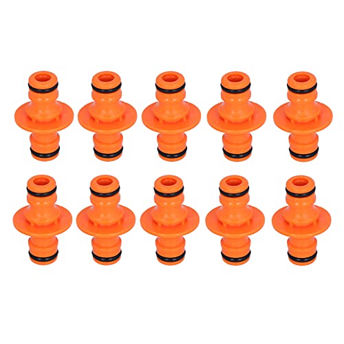 10pcs Gartenschlauchanschluss 2 Wege Brustwarzenverbindung für Gartenbewässerung Wasserlebbares ABS -Kunststoff -Wasserverteilungswerkzeug für Landwirtschaft Rasenflächenhäuser von Ldafava