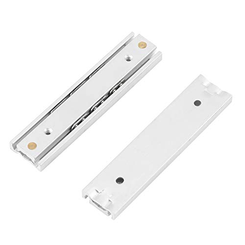 2pcs Set Aluumlegierschublade Schleife Schleimhaut glattem Gleitschrank Objektträger für Möbel und Laborschubladen Silber 70 mm 100 mm 140 mm 250 mm optional (70 mm lang) von Ldafava