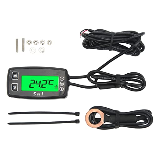 3 in 1 digitale Zeituhr Voltmeter Thermometer IP67 wasserdichtes Motorradmesser Hochwertiges ABS -Material Multifunktion für ATV Motorcycle Club Car Go Kart 3 in 1 digitale Zeituhr Voltmeter Thermometer IP67 wasserdichtes Motorradmesser Hochwertiges ABS -Material Multifunktion für ATV Motorcycle Club Car Go Kart von Ldafava