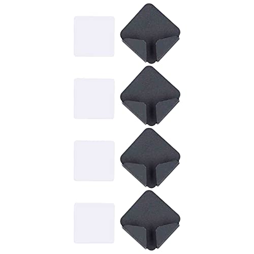 4PCS No -Punch -Stromkabel Lagerablage Rack Wandmontierter Steckdose Netzteil Hakenhalter Klammer Schwarz schwarz von Ldafava