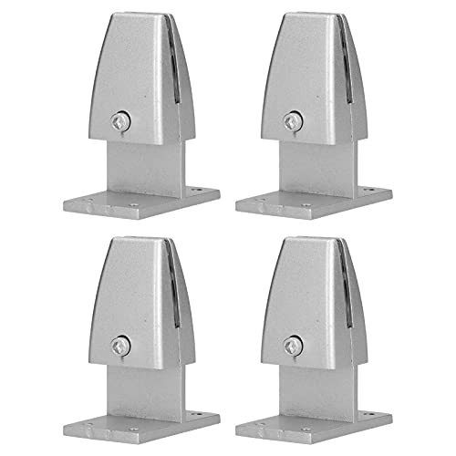 4pcs Schreibtisch Bildschirm Schaffle Klemme t Typ Aluminiumlegierung Silber Desktop Partition Bracket Halter für Office -Klassenzimmer von Ldafava