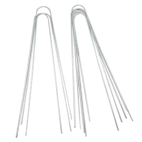 50 PCs Stahllandschaft U -Form Stakes Pins Grundnahrungsmittel für Erdgartenfarm Graszelt Zaun 50 PCs Stahllandschaft U -Form Stakes Pins Grundnahrungsmittel für Erdgartenfarm Graszelt Zaun von Ldafava