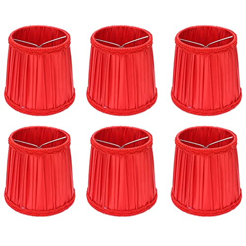 6Pcs Moderne Lampenschirm Europäischen Stil Stoff Lampe Abdeckung für E14 Kronleuchter Decke Lampe von Ldafava