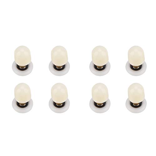 8pcs Messing Abs Schieberglas Duschtür Roller Runners Riemenscheiben Badezimmertüren Hardware (27mm) von Ldafava