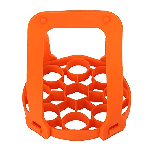 9hole Silikon -Eierdampferregal Antiscalen Decking Decking Cooker Schlinge Wärmedämmpolster (Orange) von Ldafava