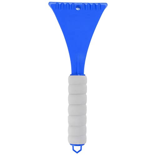 Auto Windschutzscheibe Schaufel Auto Eiskratzer Autofenster Eisentferner mit ergonomischem Griff abgerundet Eck sicher tragbar für Fahrzeug Außenschnee PP Eva Material 10.6 x 4,1 (Blau) von Ldafava