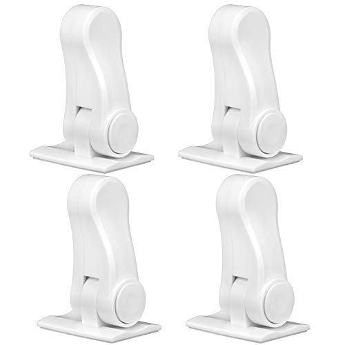 Baby Safety Lock Child Proof Cabinet Lock Starke Klebstoff ohne Bohrer Installation Kinderschubladenschutz für Heimkinder Schrank Kleiderschrank Abs Material 4pcs Set Set von Ldafava