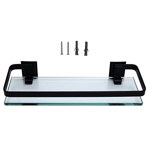 Badezimmerregalregal Robustes langlebiger großer Lagerraum starker Tragfähigkeit einschicht schwarzes Regal für Badezimmer Küchenspüle Aluminium Glas Badezimmerregalregal Robustes langlebiger großer Lagerraum starker Tragfähigkeit einschicht schwarzes Regal für Badezimmer Küchenspüle Aluminium Glas von Ldafava