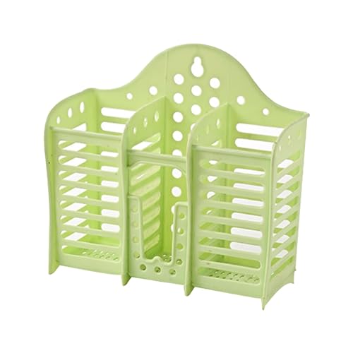 Besteckhalter Plastikwandwand montiert Hohlkühlstäbchen Löffel Korb Organizer für Küchenutensilien Aufbewahrungsraum sparende Küchenzubehör 17.8x7.2x17cm (Ldafavanms5Rgnv-12) von Ldafava