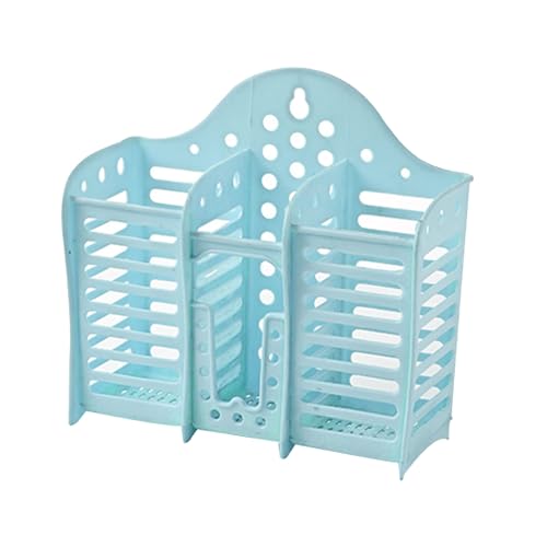 Besteckhalter Plastikwandwand montiert Hohlkühlstäbchen Löffel Korb Organizer für Küchenutensilien Aufbewahrungsraum sparende Küchenzubehör 17.8x7.2x17cm (Ldafavanms5rgnv-11) von Ldafava