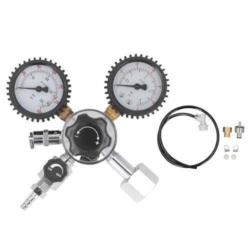 Bier Fass Regulator CO2 Regulator Premium Aluminium ABS -Konstruktion mit Druckmesser für Fass Soda Wasser Kohlensäure Abgabe Kegerator Home Bar -Nutzung Bier Fass Regulator CO2 Regulator Premium Aluminium ABS -Konstruktion mit Druckmesser für Fass Soda Wasser Kohlensäure Abgabe Kegerator Home Bar -Nutzung von Ldafava