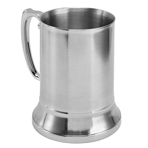 Bier Tasse Kaffeetasse Doppelschicht isolierte Edelstahlspiegel -Finish stilvoller langlebiger 450 ml 560 ml Silber für Restaurants Bars Hotels (560 ml große Größe (innerhalb von 304 aus 202)) von Ldafava