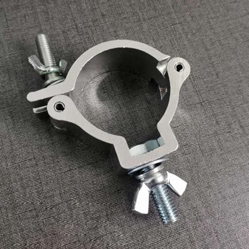 Bühnenlicht -Haken Aluminiumlegierung Schwerdetition langlebiger Lichthaken Universal Fit für Strahllichter und bewegliche Scheinwerfer silberne oder schwarze Option 11.5 x 10,5 x (Silber) von Ldafava