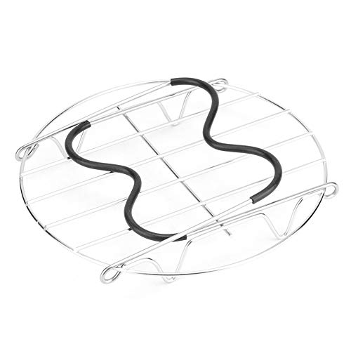 Dampfgestell aus Edelstahl mit Silikongriff haltbarer Küchendampfregal für Schnellkochtopf Reiskocher Pot Universal Fit 20 cm Durchmesser Dampfgestell aus Edelstahl mit Silikongriff haltbarer Küchendampfregal für Schnellkochtopf Reiskocher Pot Universal Fit 20 cm Durchmesser von Ldafava