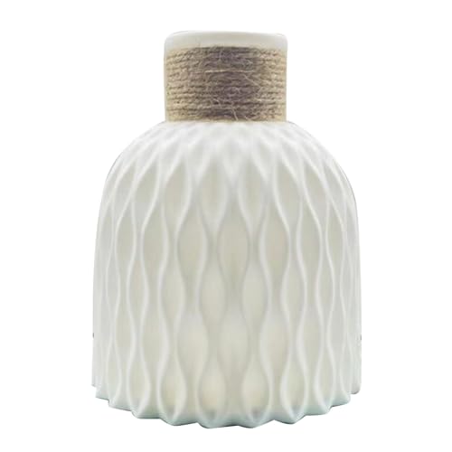 Desktop Blumentopf Ananas Form Ative Pflanzer Multifunktionale Vase für Home Office Kunststoff 14.5x11cm (Weiß) von Ldafava