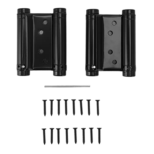 Double Action Federscharnier Edelstahl Heavy Duty Auto Close Türscharnier Schwarz für Schränke Kleiderschrank Türen Schränke 3.6x2,6x1.0in 2 Pack von Ldafava