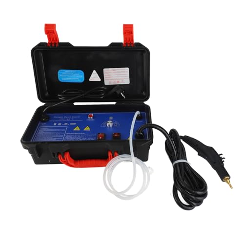 Druckdampfreiniger Hochleistungs -Portable Voice Broadcast 3 Getriebe Einstellbare kalte heiße Wasserdampf mit Mini Taschenlampe Mehrere Bürsten Verlängerung Düse für (EU -Stecker) von Ldafava