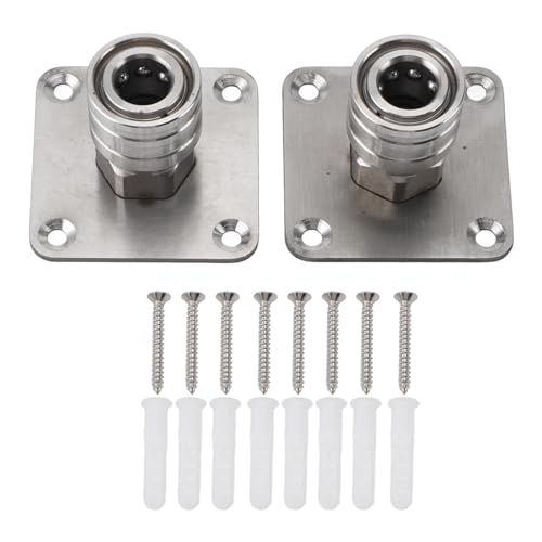 Druckreiniger Schaumkanonenhalter Edelstahl Wandmontage Organizer für Garage Workspace 2pcs Set mit Schnellanschluss -Düsenspitze Rack von Ldafava