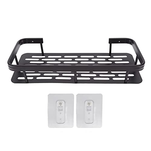 Duschcaddy, Duschregal, Dusch-Organizer, langlebig, rostfrei, Aluminium, selbstklebend, Aufkleber-Installation, platzsparend, für Badezimmer und Küche (Schwarz) von Ldafava