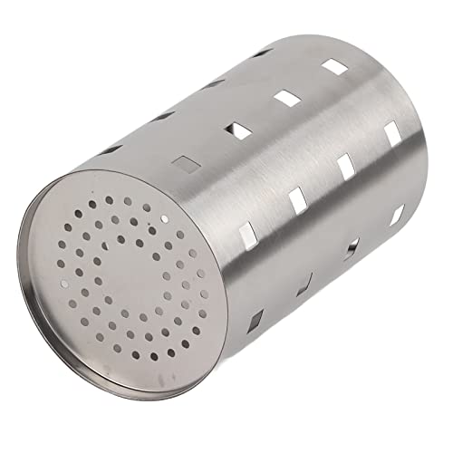 Edelstahl Besteck Rack Organizer Chopstäbchen Halter verdickte rostfeste schläfrige Design mit Abflusslöchern für Küchenarbeitsplatte Utensilien Aufbewahrung Silber Größe m oder l (L 28 Zoll) von Ldafava