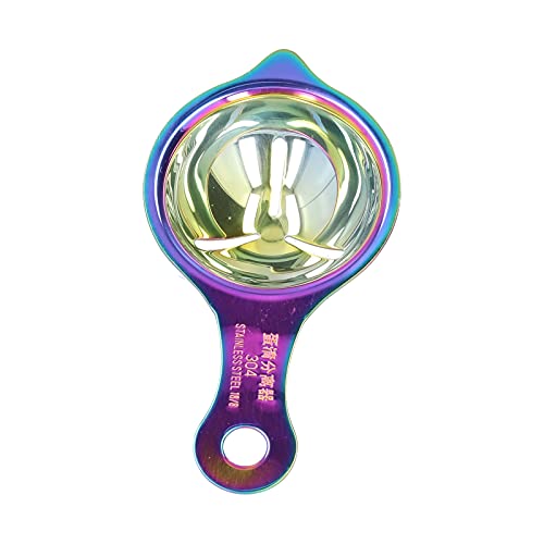 Edelstahl -Eierscheider -Trenner Eiweiß weiße Eigelb Filter Backwerkzeuge für die Küche Verwendung (Glänzend; 3x2,6 mm) von Ldafava