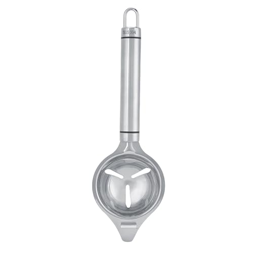 Edelstahl Eigelb -Separator Filtereighes und Eigelb Sieb Divider Kitchen -Gadget -Werkzeug zum Backen von Kochen Silber 8.9x2,8x1in von Ldafava