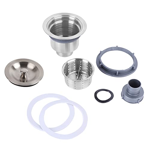 Edelstahl Silber Waschbecken Abfluss Stopper Spüle Sieb Hochwertigkeit rostsicherer haltbarer schneller Entlassungsgeruchsblockierfilter für Küchenspüle Material Edelstahl Farbe von Ldafava
