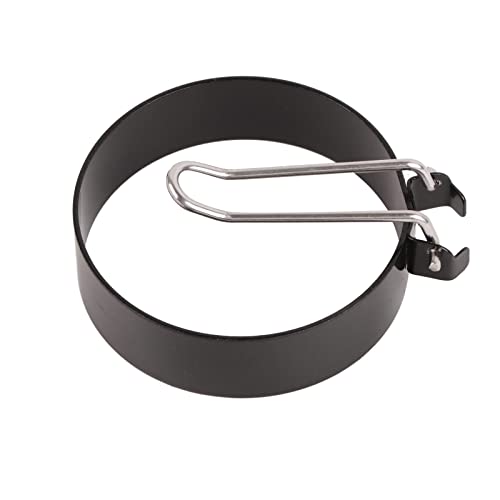 Eierring Eierform runde Eierform gebratener Eier Shaper Edelstahl Nicht -Stock -Küchenwerkzeug zum en Frühstück Eier schwarz 7,7 x 2 cm von Ldafava