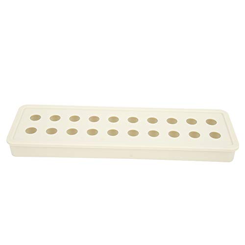Eisform Silikon Eisballhersteller Diy Ice Cubes Tablett Multifunktionale flexible einfache Freisetzung für Home Bar Party Cocktailgrün Weiß 24x7x2cm 20 Hohlraum (Elegantes Weiß) von Ldafava
