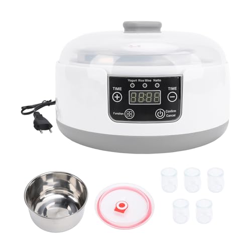 Elektrischer Joghurthersteller -Maschine hausgemachter Joghurt Natto Maker Multifunktional kleiner Haus Joghurt Inkubator mit Gläser Edelstahl -Liner für gesunde Elektrischer Joghurthersteller -Maschine hausgemachter Joghurt Natto Maker Multifunktional kleiner Haus Joghurt Inkubator mit Gläser Edelstahl -Liner für gesunde von Ldafava