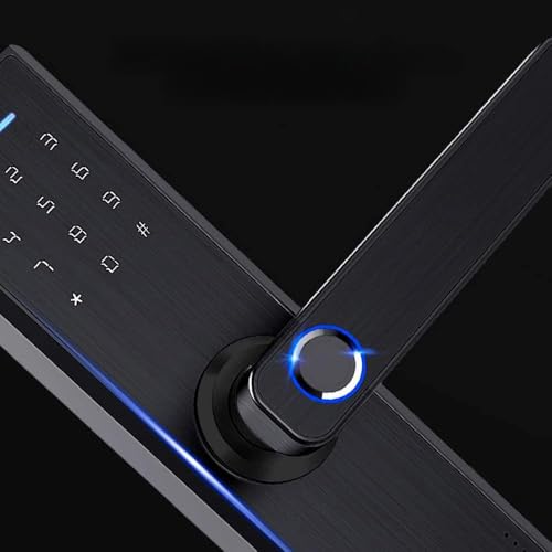 Elektronischer WiFi Smart Door Lock Biometric Fingerabdruck Keyless Entry Digital Passwort Home Security Aluminiumlegierung schwarz 330 mm von Ldafava