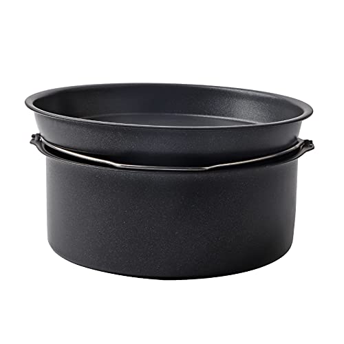 Fritteuszubehör Kuchen -Fass -Pizza -Pfanne Nicht -Stick -Backware -Set zum Backen von Kuchen Pizzas Lasagna Eintöpfe Kohlenstoffstahl Küchenwerkzeug 2 Stück (Ldafavaa7e40v-13) von Ldafava