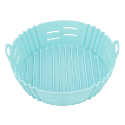 Frittiche Silikon Liner Lebensmittelqualität beständig wiederverwendbares Fritteuchsenkorb Elastizität Waschbarer Kochkoch Liner für Luft Fritteuchsen Fritteuchter und Ofen Safer (Blau) von Ldafava