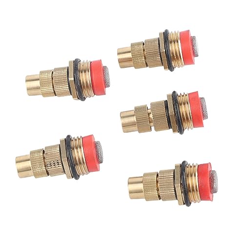 Gartenbewässerung Sprinkler Beschreibung Sprühdüse Einstellbares Wasserspray Kopf G1/2 Zoll 360 Grad Nebelabdeckung für Hausgarten Landwirtschaft Rasen Kupfer 5 Pack Gartenbewässerung Sprinkler Beschreibung Sprühdüse Einstellbares Wasserspray Kopf G1/2 Zoll 360 Grad Nebelabdeckung für Hausgarten Landwirtschaft Rasen Kupfer 5 Pack von Ldafava
