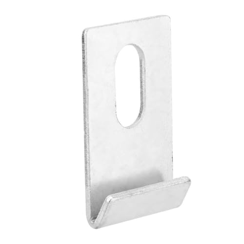 Gewächshaus -Basisclips Heavy Duty Metal Fixings Kit sichere Befestigung für Aluminium -Gewächshäuser 10pcs Silber 3.7x2,1 cm von Ldafava
