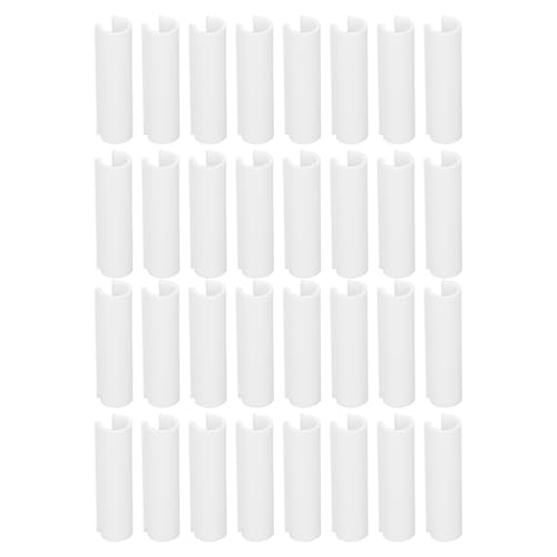 Gewächshausrohrklemme PVC Multifunktional wiederverwendbarer Pool -Cover -Klemme für Filme Schattentücher 32pcs (Weiß klein) von Ldafava