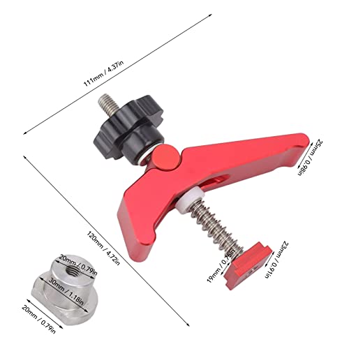 Halten Sie die Klemme t Spur Schnell Schauspiel Aluminiumlegierung Red T Slot CNC Router Klemmkit für Holzbearbeitung Halten Sie die Klemme t Spur Schnell Schauspiel Aluminiumlegierung Red T Slot CNC Router Klemmkit für Holzbearbeitung von Ldafava