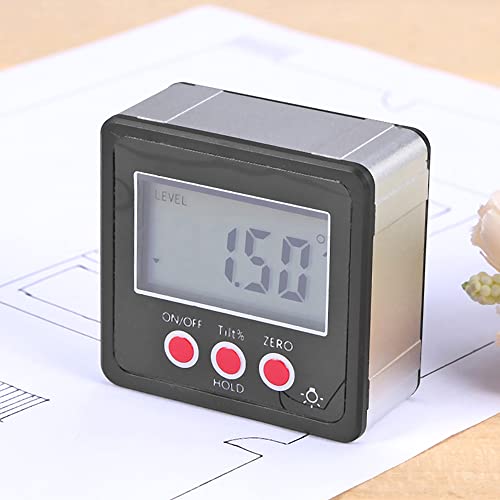 Horizontaler Winkelmesser Digitaler Protrinktor Neigungsmesser Elektronischer Spiegel Box Magnetische Basis -Messwerkzeuge rot (4) von Ldafava